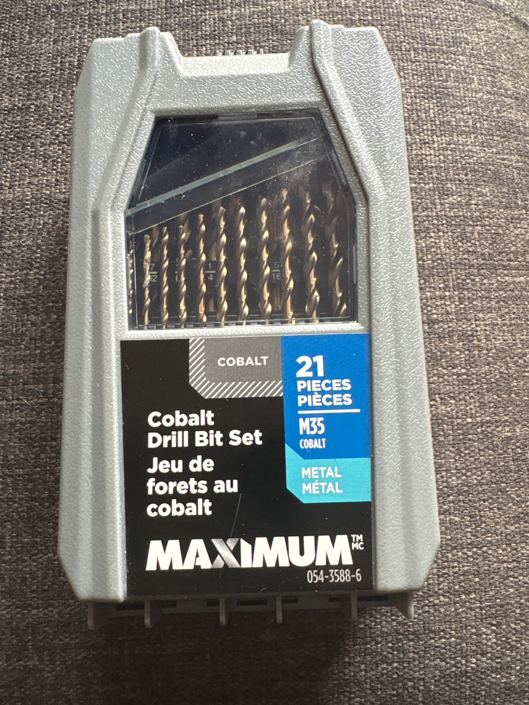 Maximum 21-Piece Cobalt Drill Bit Set