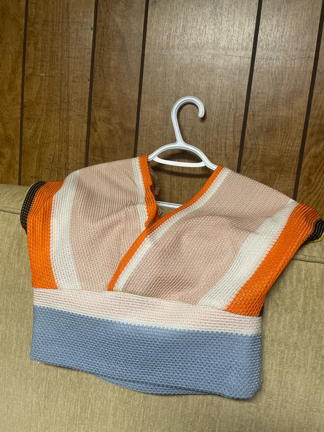 SETRE Knit Top - Yellow/Orange - Size S - photo 2