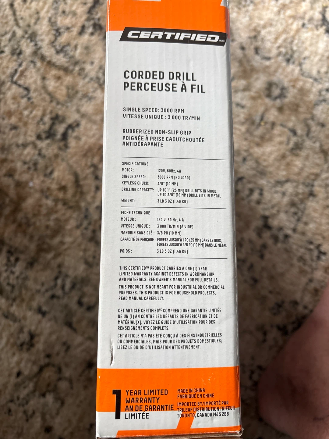 Certified Corded Drill 3/8" - photo 4
