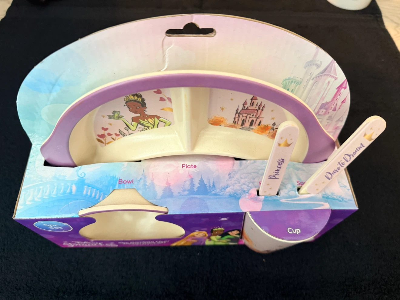 Disney Princess 5pc Bamboo Fiber Dinnerware Set - photo 2