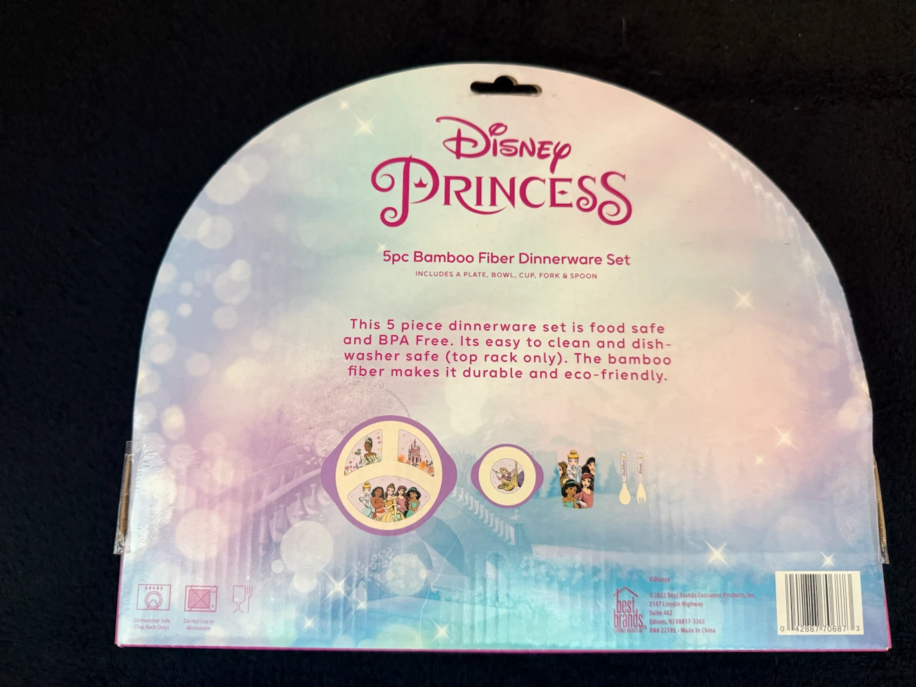 Disney Princess 5pc Bamboo Fiber Dinnerware Set - photo 3