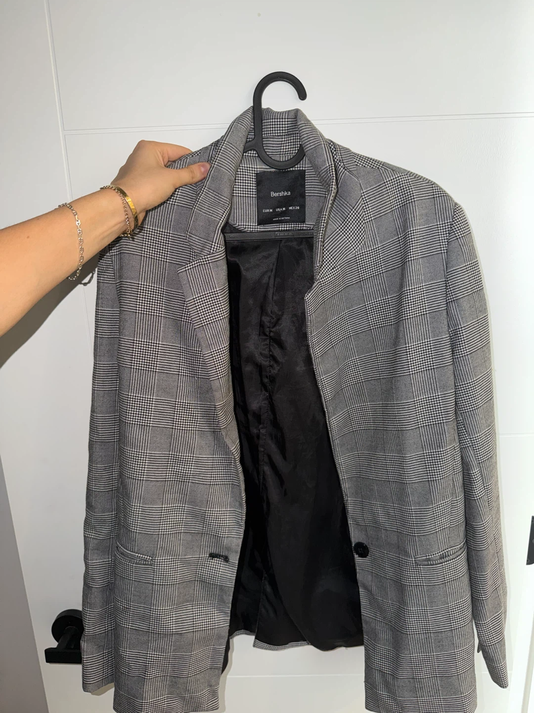 Bershka Plaid Blazer Jacket - Size Medium