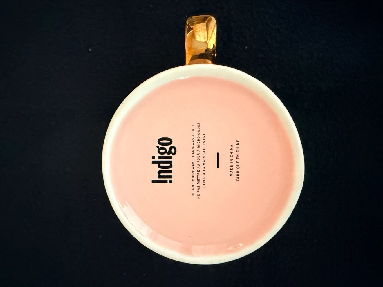 Indigo Wifey Mug with Gold Handle - photo 3