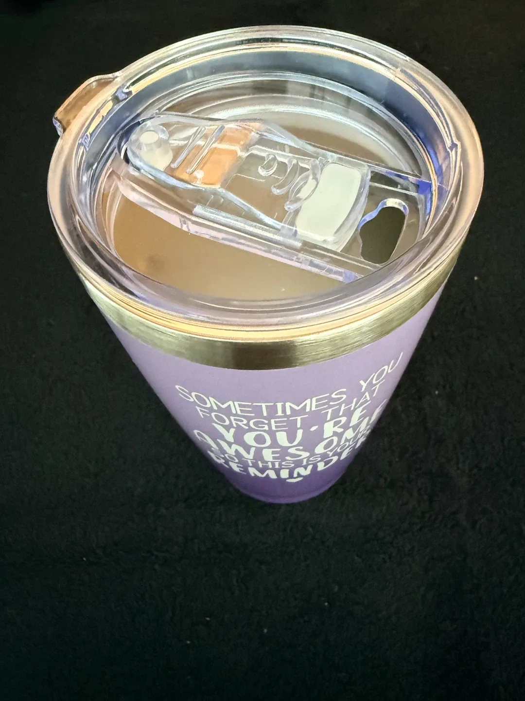BRAND NEW: Lavender Tumbler with Inspirational Quote - photo 3