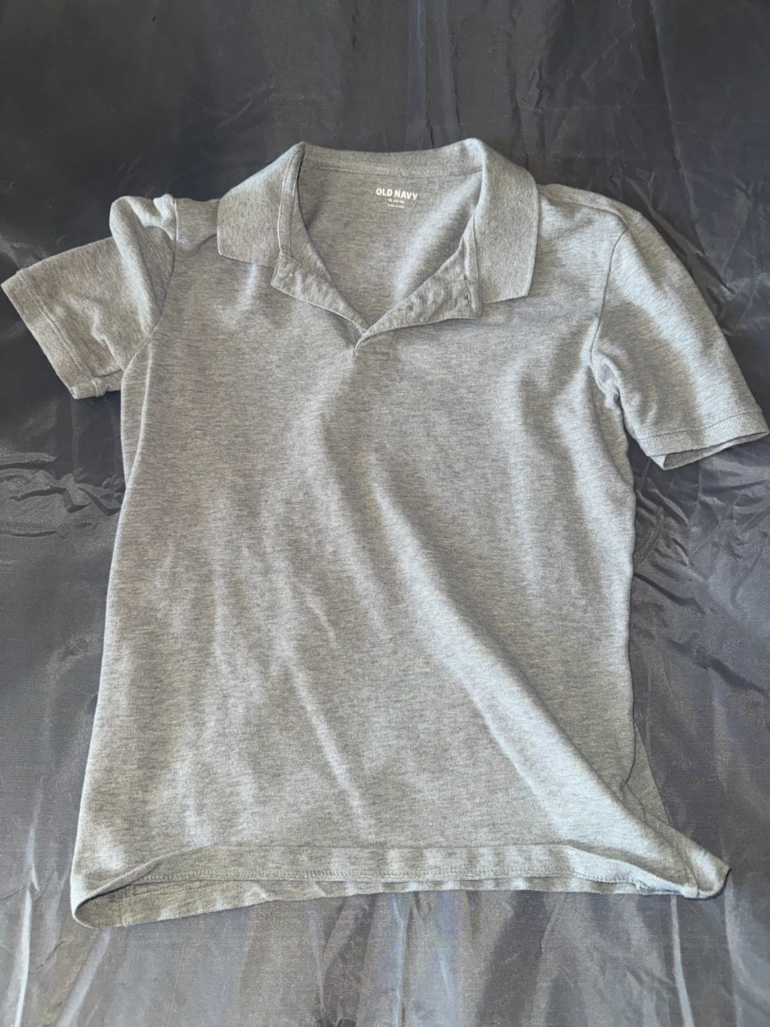 Old Navy Gray Short Sleeve Polo Shirt