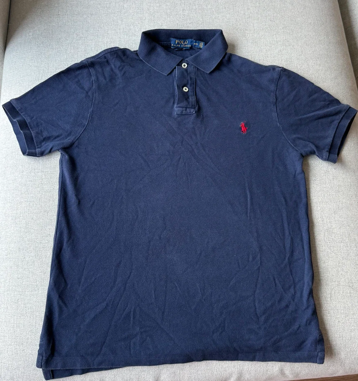 vintage polo ralph lauren navy polo SIZE SMALL