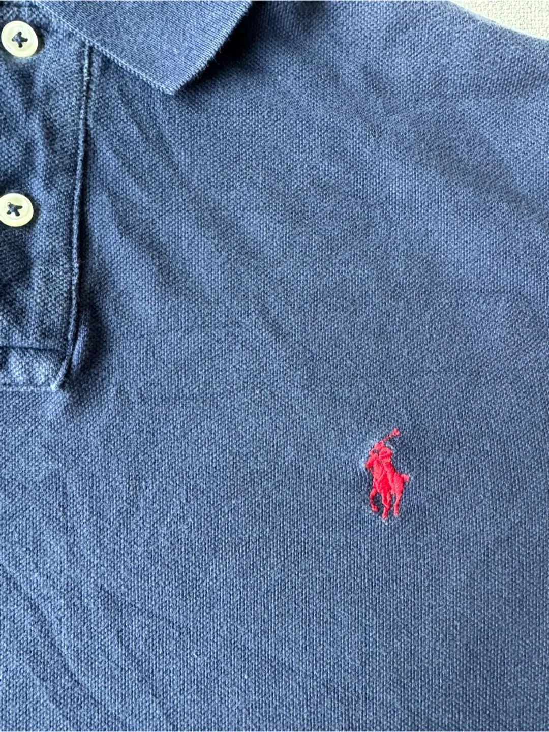 vintage polo ralph lauren navy polo SIZE SMALL - photo 2