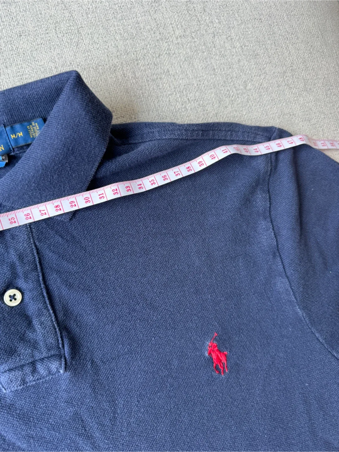 vintage polo ralph lauren navy polo SIZE SMALL - photo 5