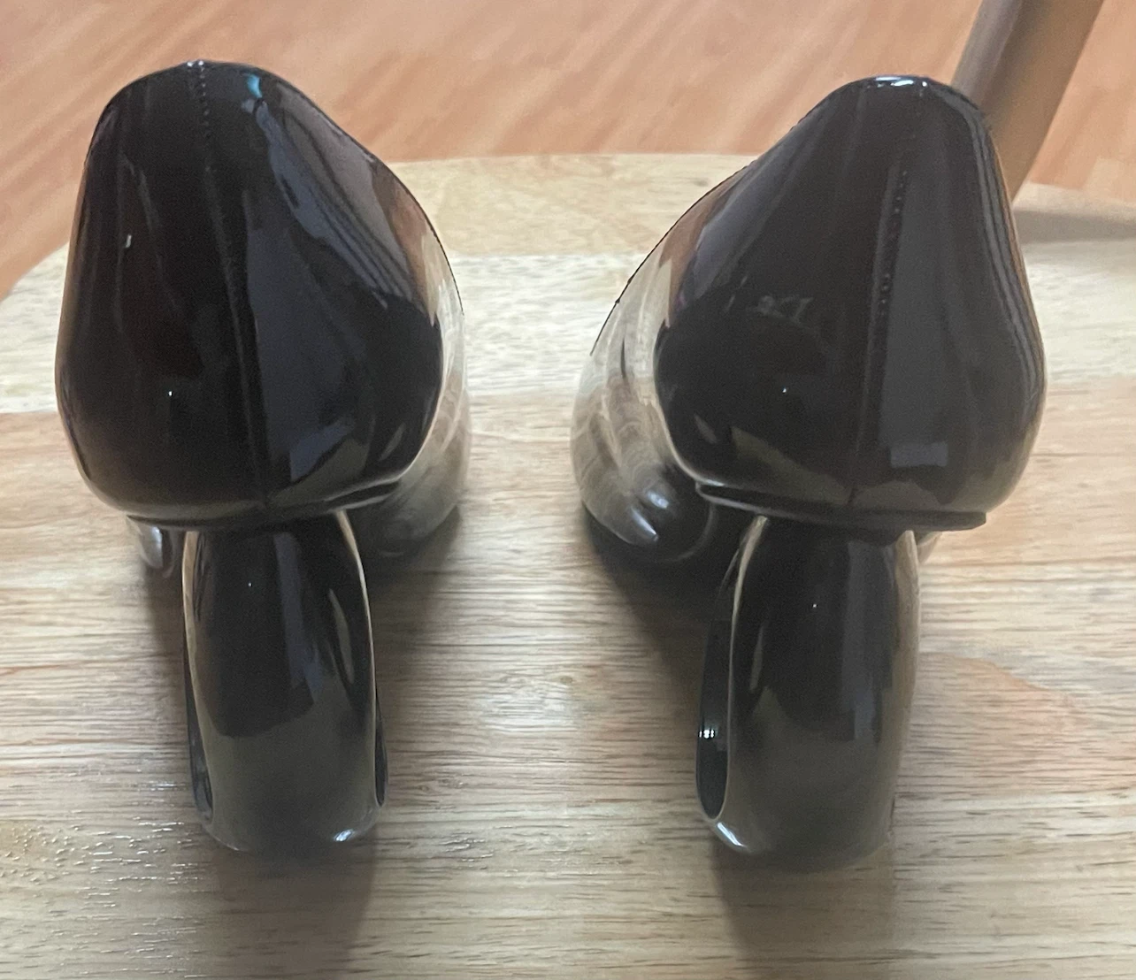 BIGTREE Black Patent Heels - photo 4