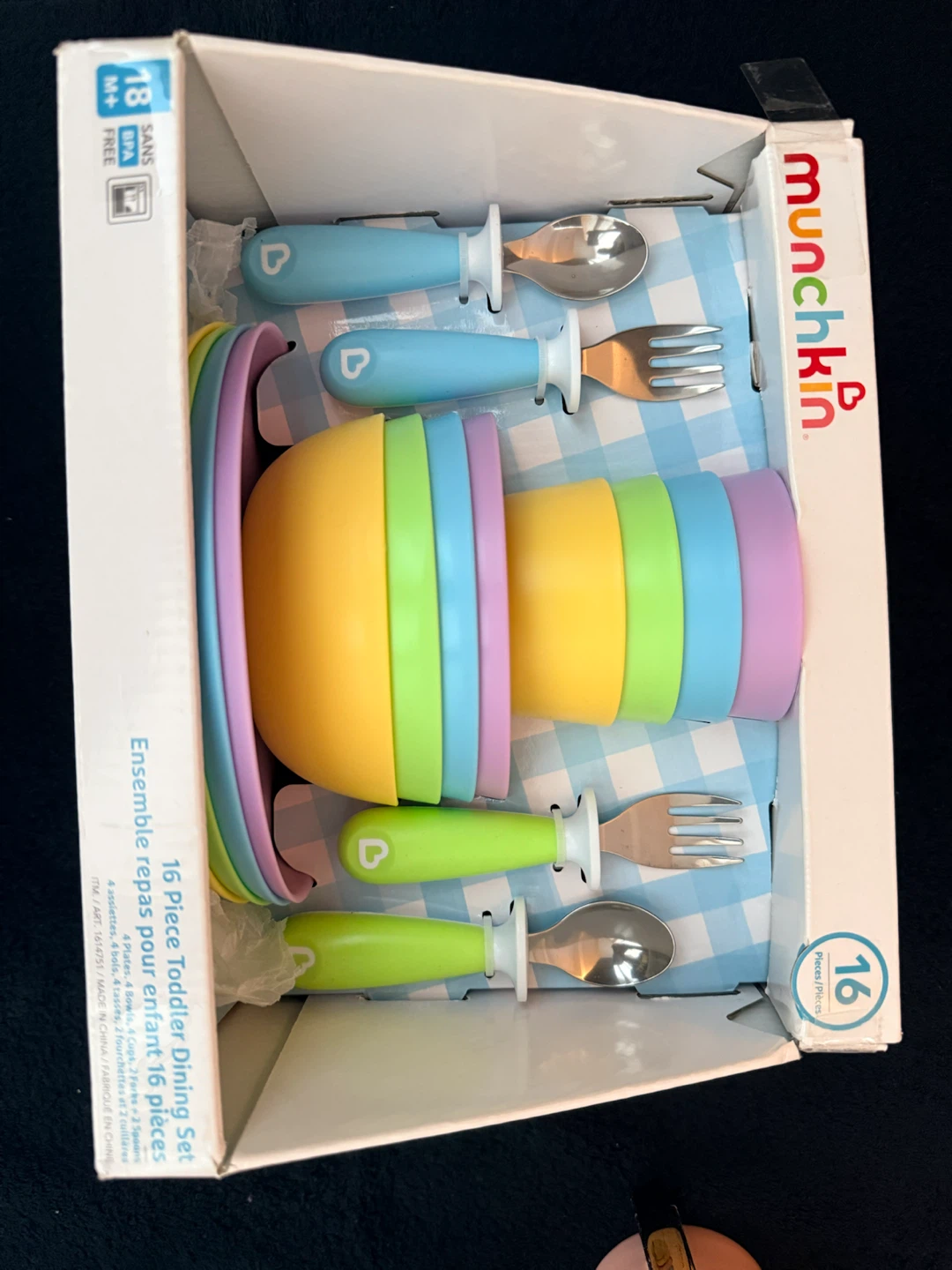 BRAND NEW: Munchkin 16 Piece Toddler Dining Set - photo 2