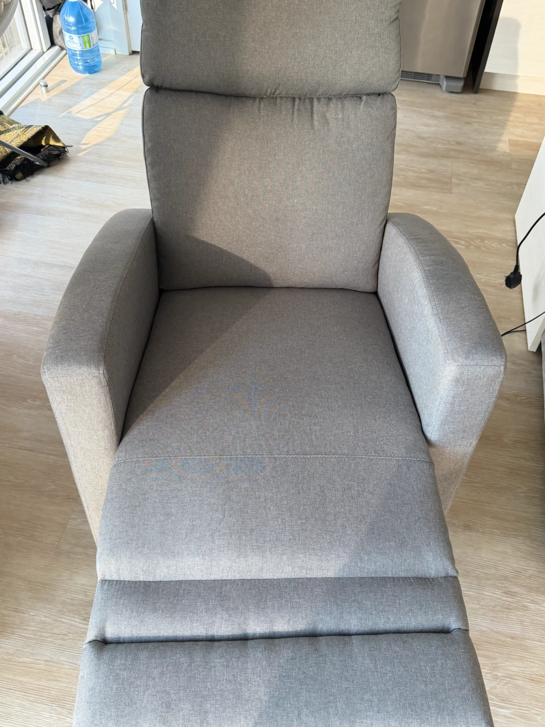 Grey Fabric Recliner Chair