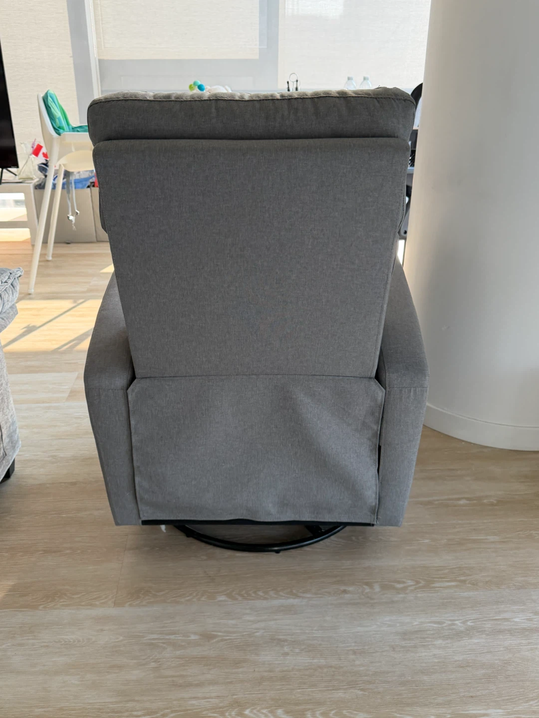 Grey Fabric Recliner Chair - photo 3