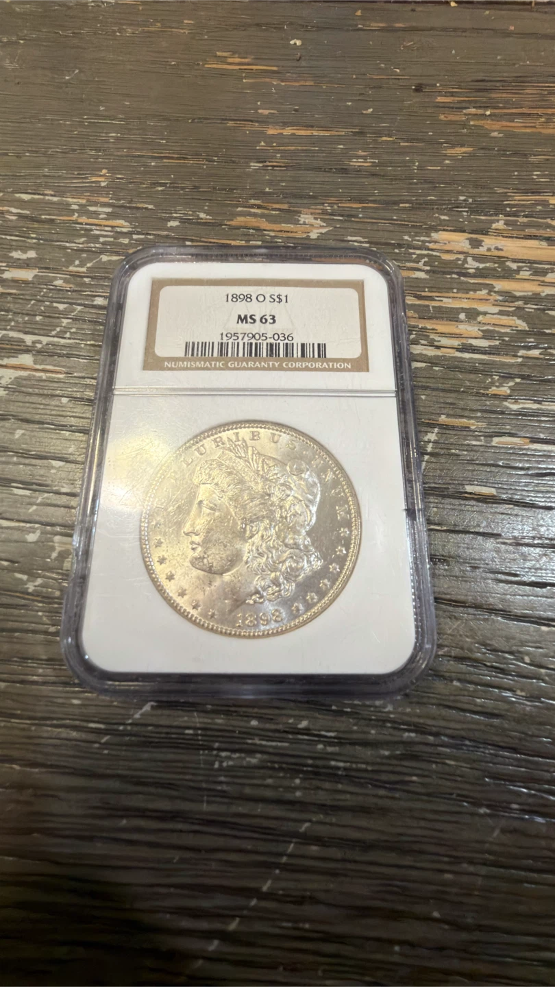 1898 O Morgan Silver Dollar MS63 NGC Graded Coin
