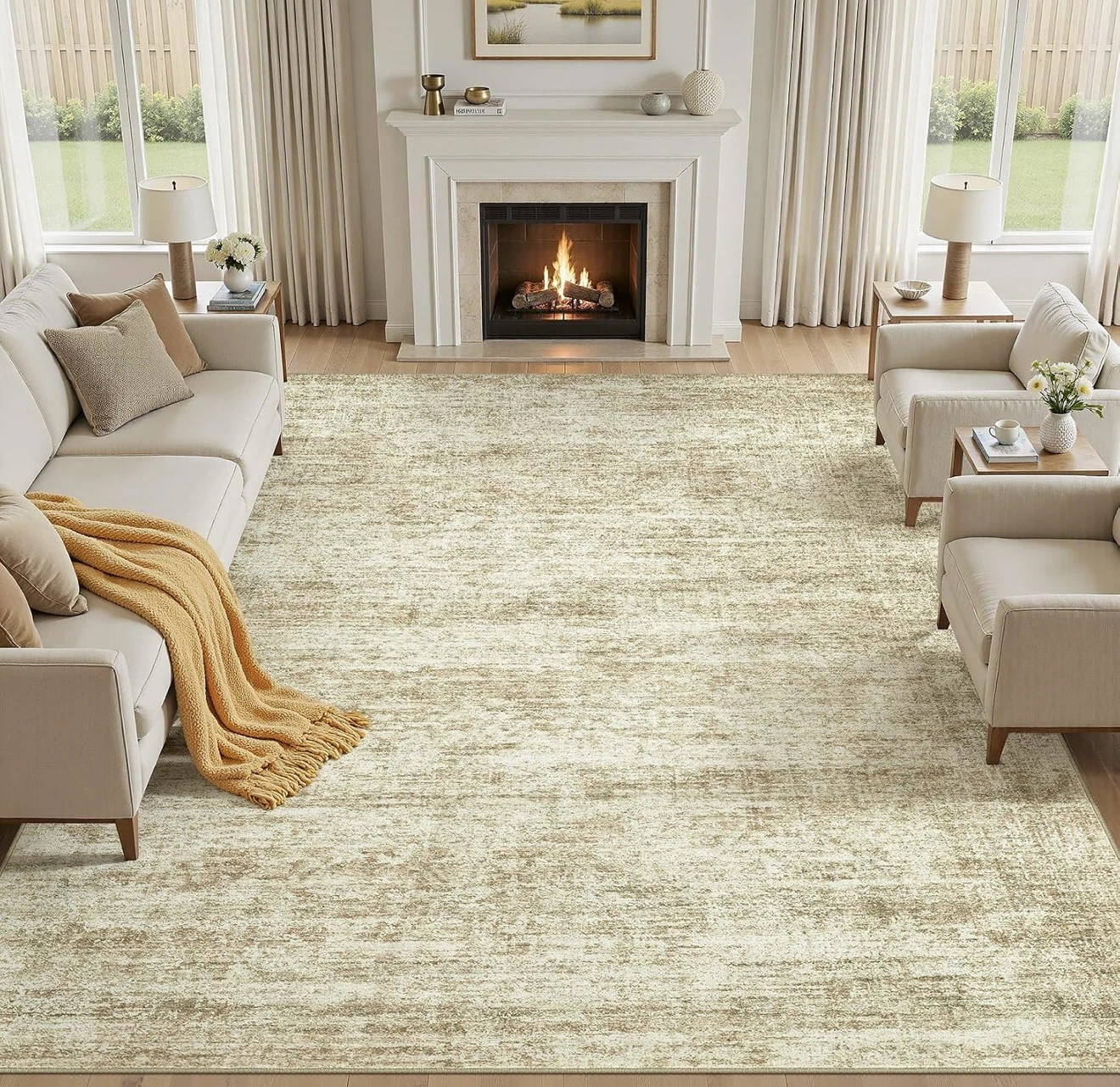 Beautiful Beige Rug for Sale - 8x10 ft