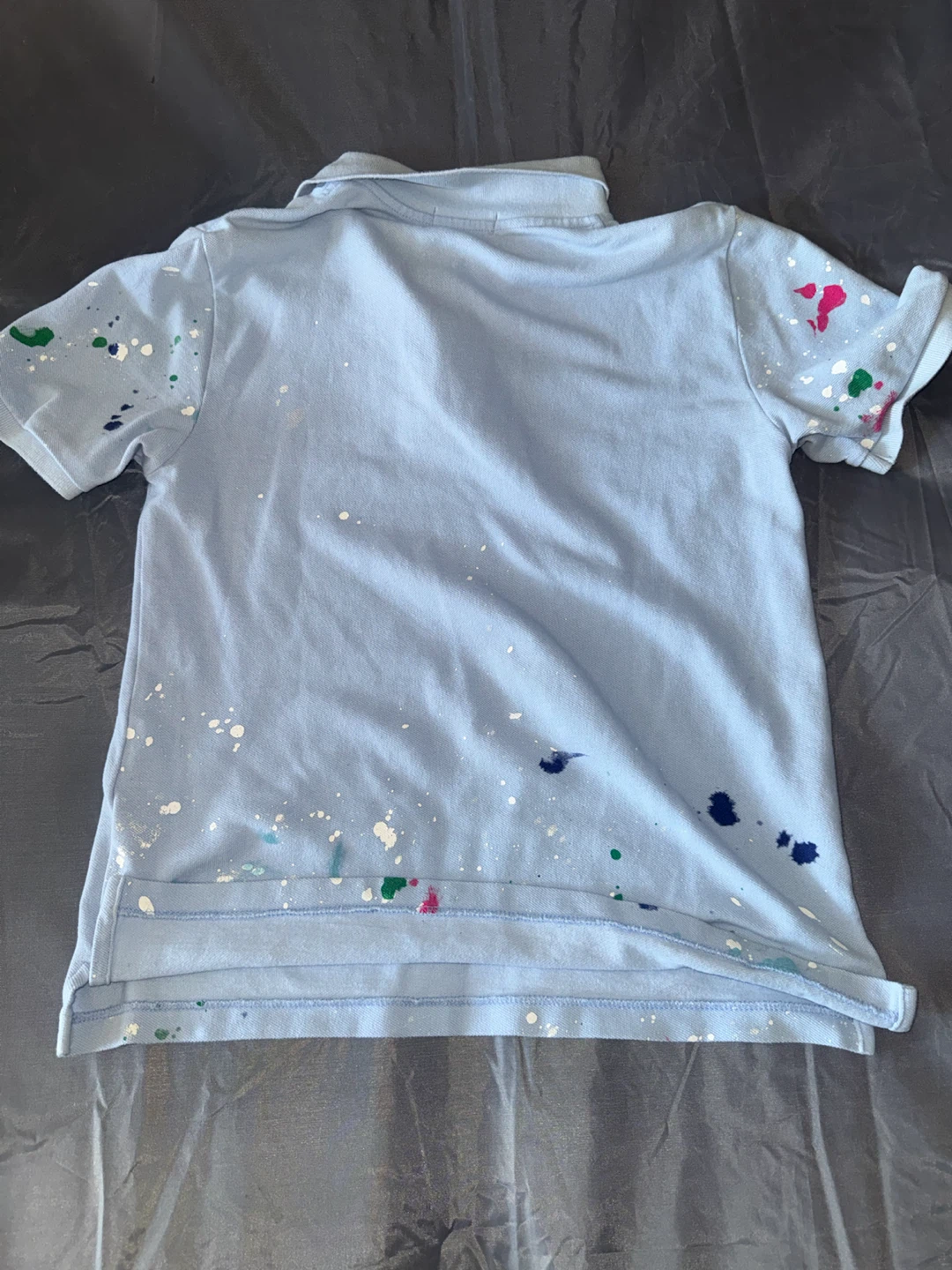 Polo Ralph Lauren Light Blue Paint Splatter Polo Shirt - photo 2