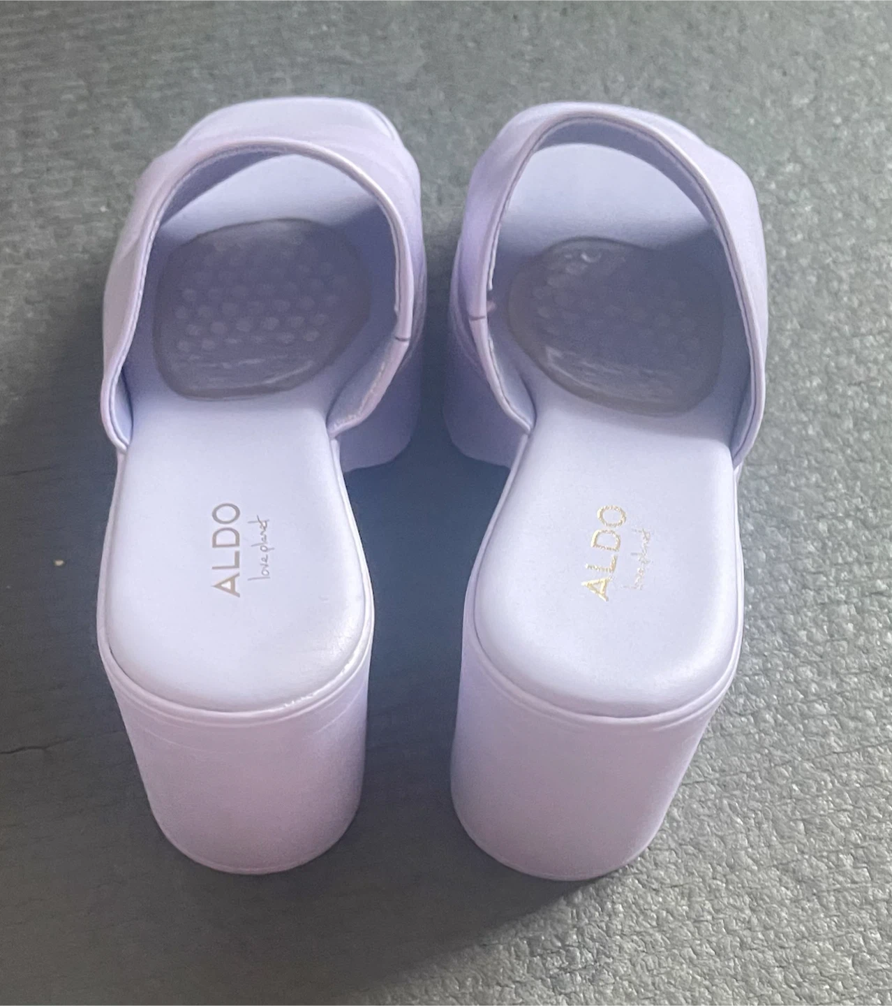 ALDO Platform Block Heel Mules - Lavender - photo 2