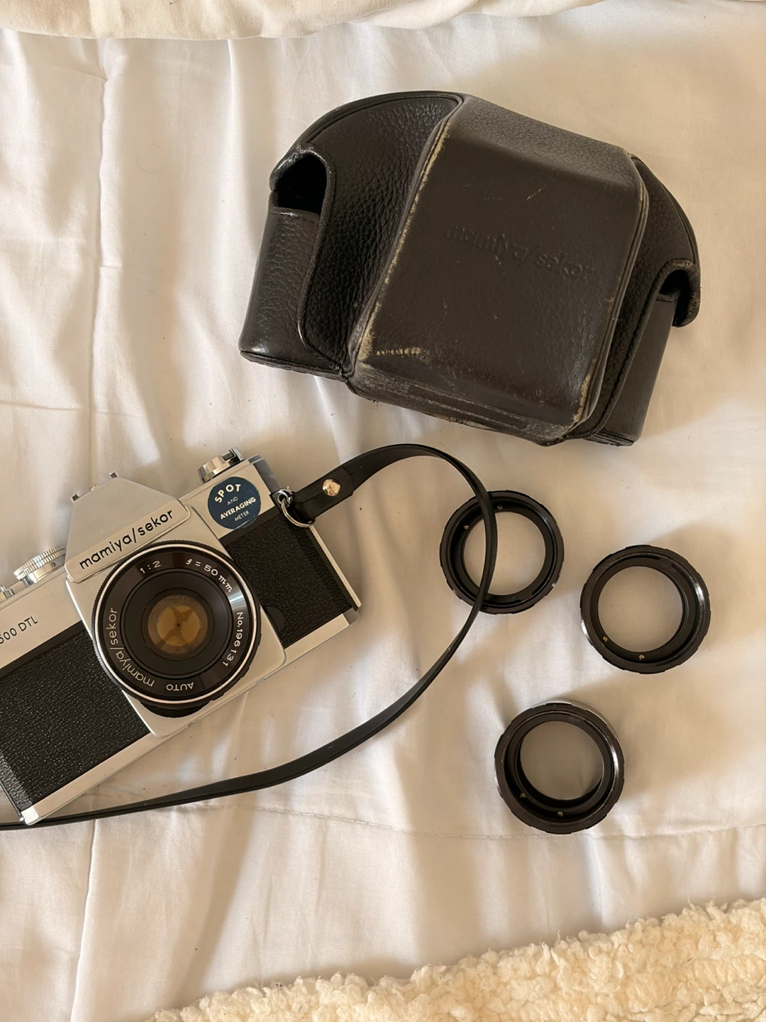 Mamiya/Sekor 500 DTL 35mm Film Camera with 50mm f/2 Lens - photo 2