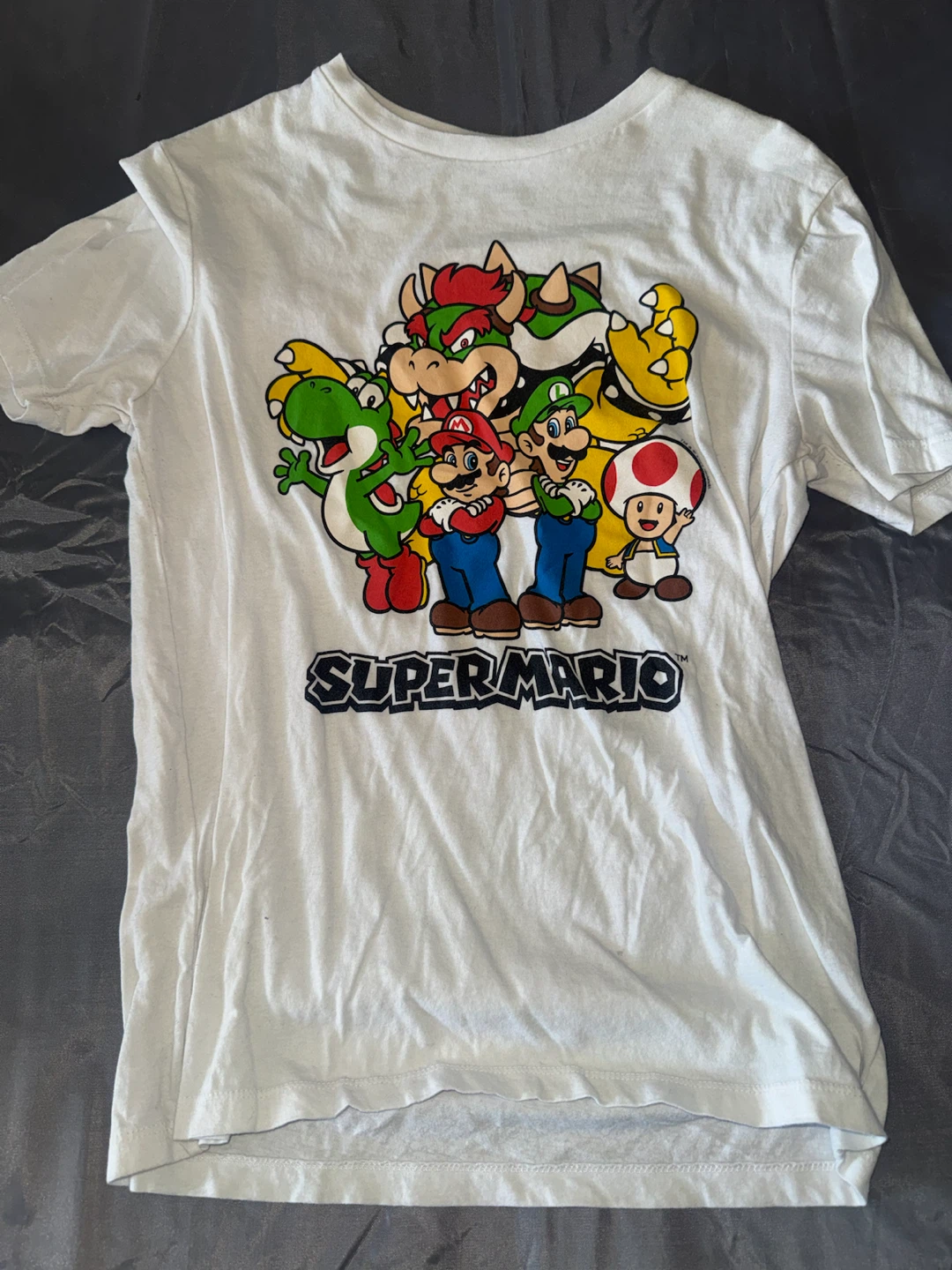 White Super Mario T-Shirt