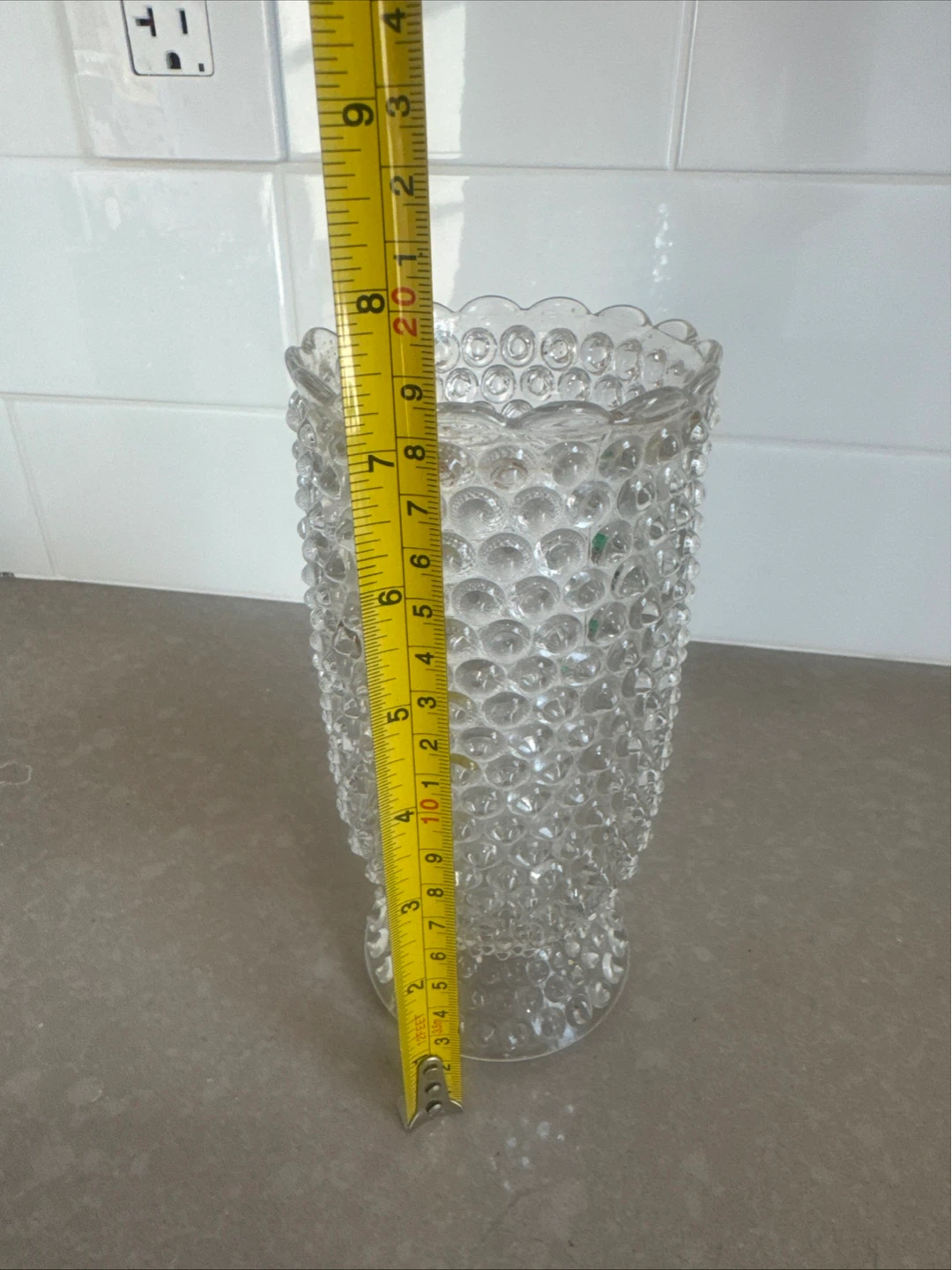 Vintage Hobnail Glass Vase - photo 4