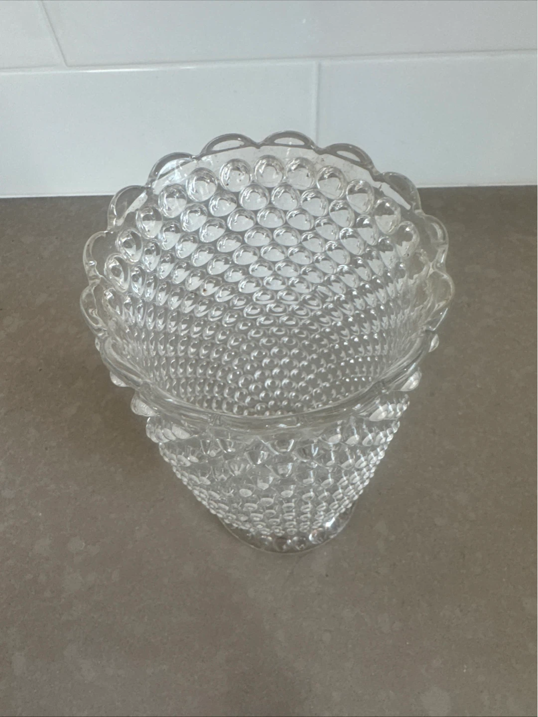 Vintage Hobnail Glass Vase - photo 2