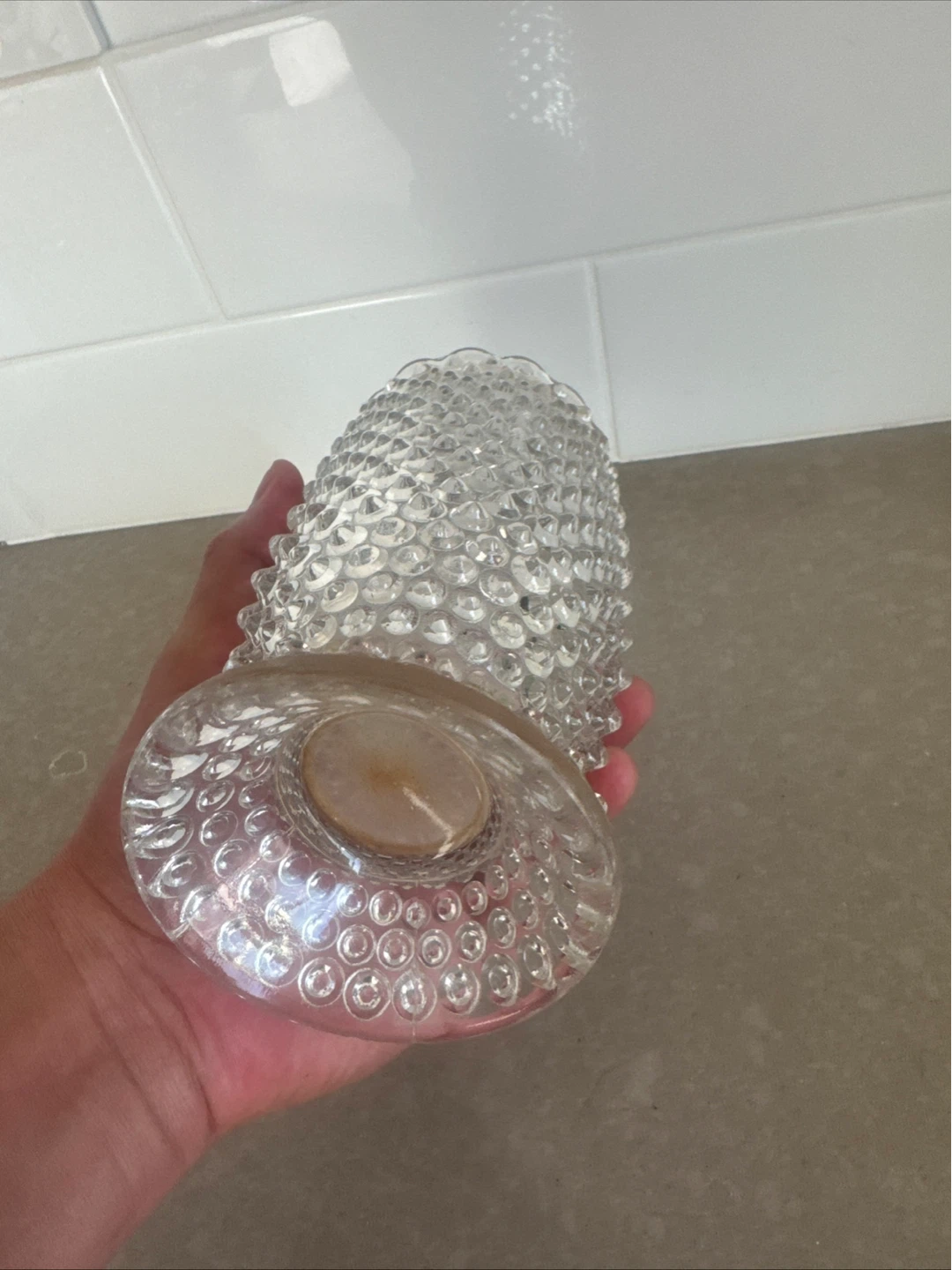 Vintage Hobnail Glass Vase - photo 3