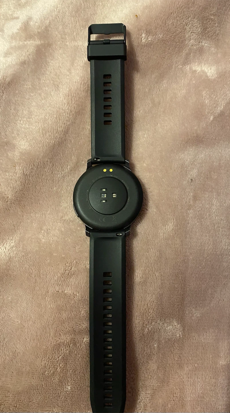 Black Smartwatch with Charger
