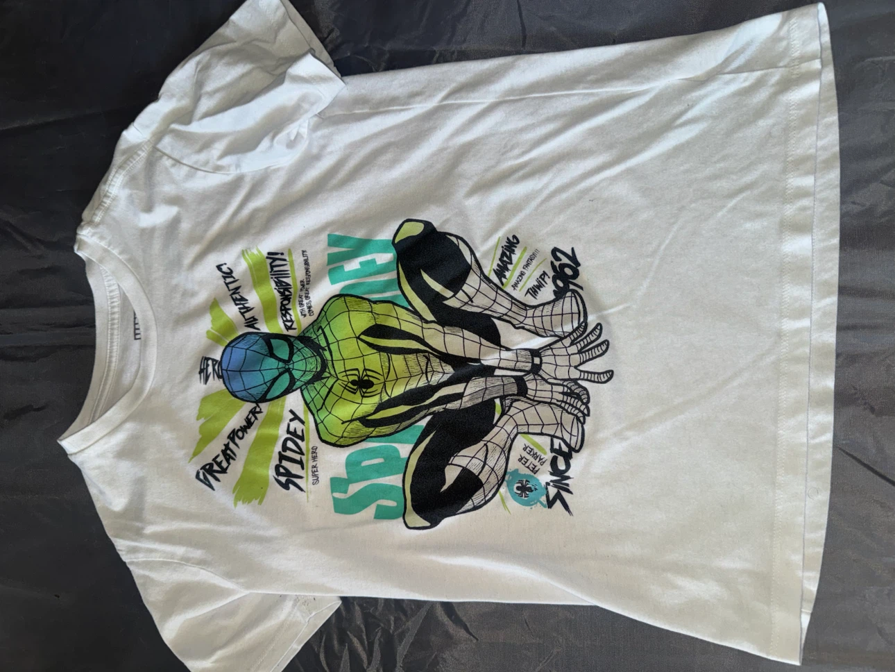 White Spider-Man Graphic T-Shirt