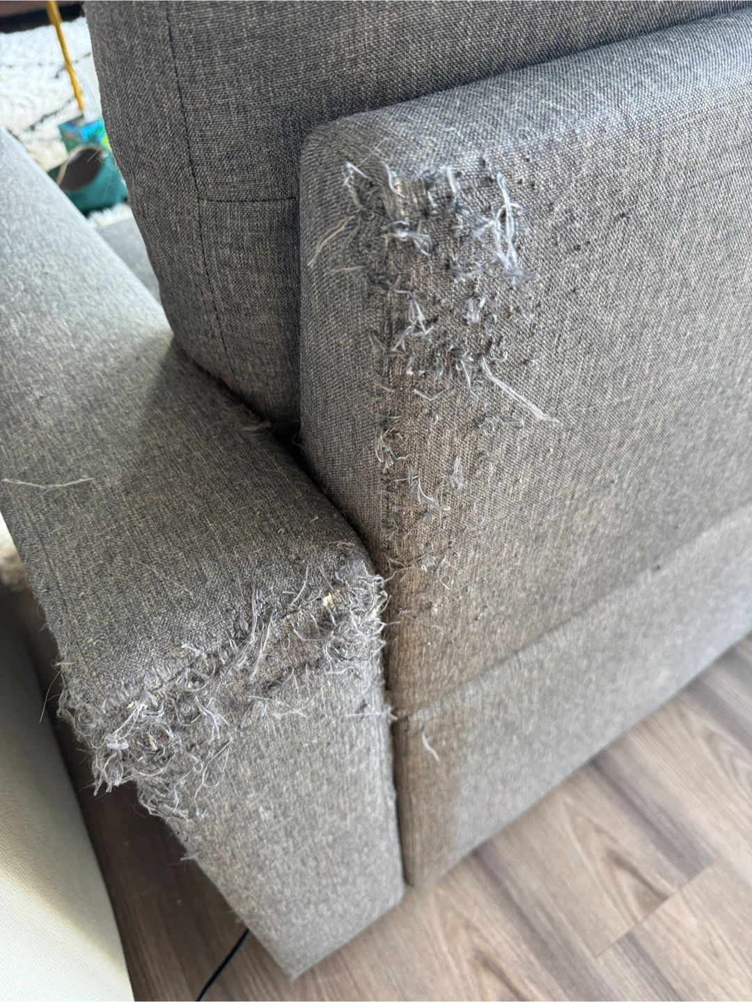 Gray Sectional Sofa with Cup Holders - photo 2