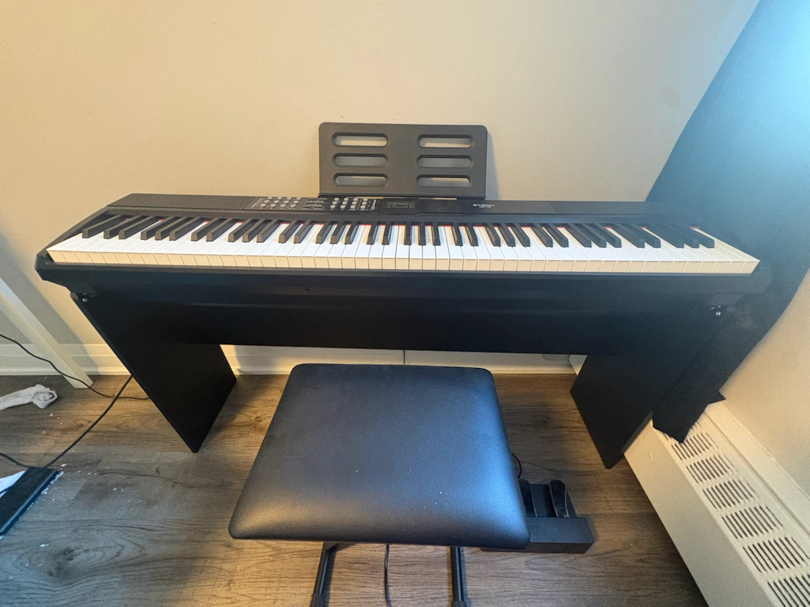 Digital piano 88 weighted keys + bench - photo 2
