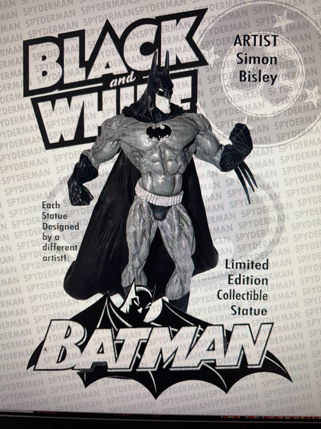 DC Collectibles Batman Black and White Statue by Simon Bisley