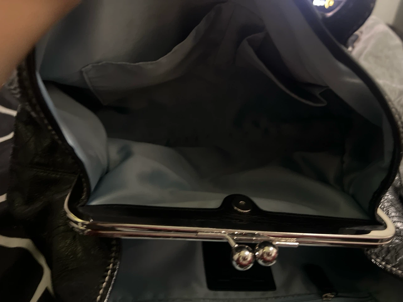 Black Patent Leather Coach Handbag - photo 4
