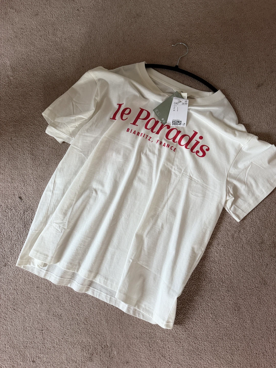 H&M "Le Paradis" Graphic T-Shirt - Large