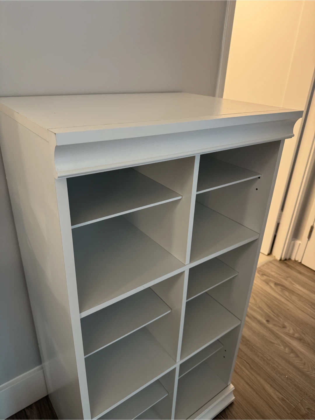 White 10-Cube Storage Shelf - photo 3
