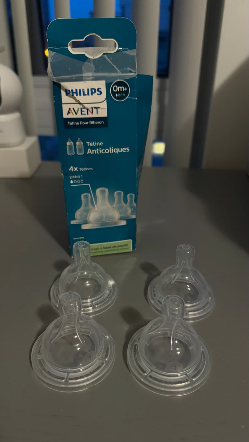 Philips Avent Anti-Colic Baby Bottle Nipples - Size 1