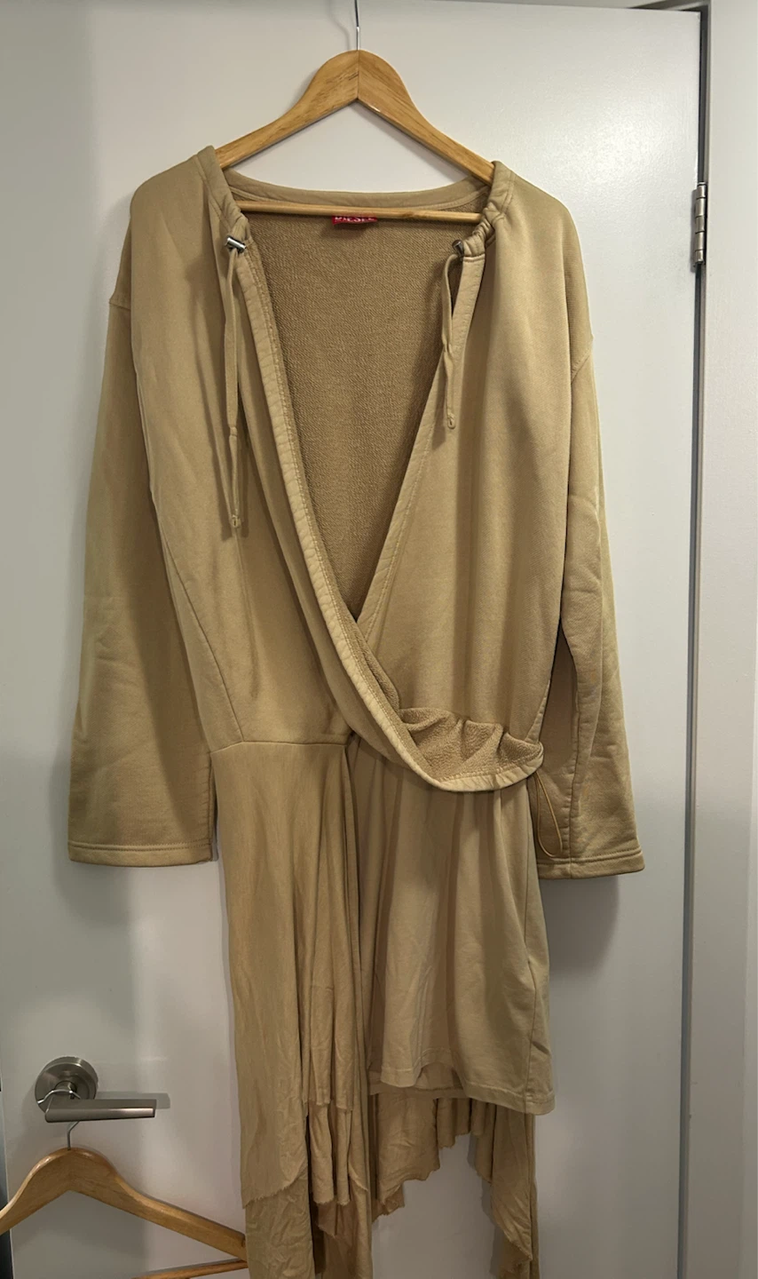 Diesel Tan Asymmetrical Dress/Sweatshirt