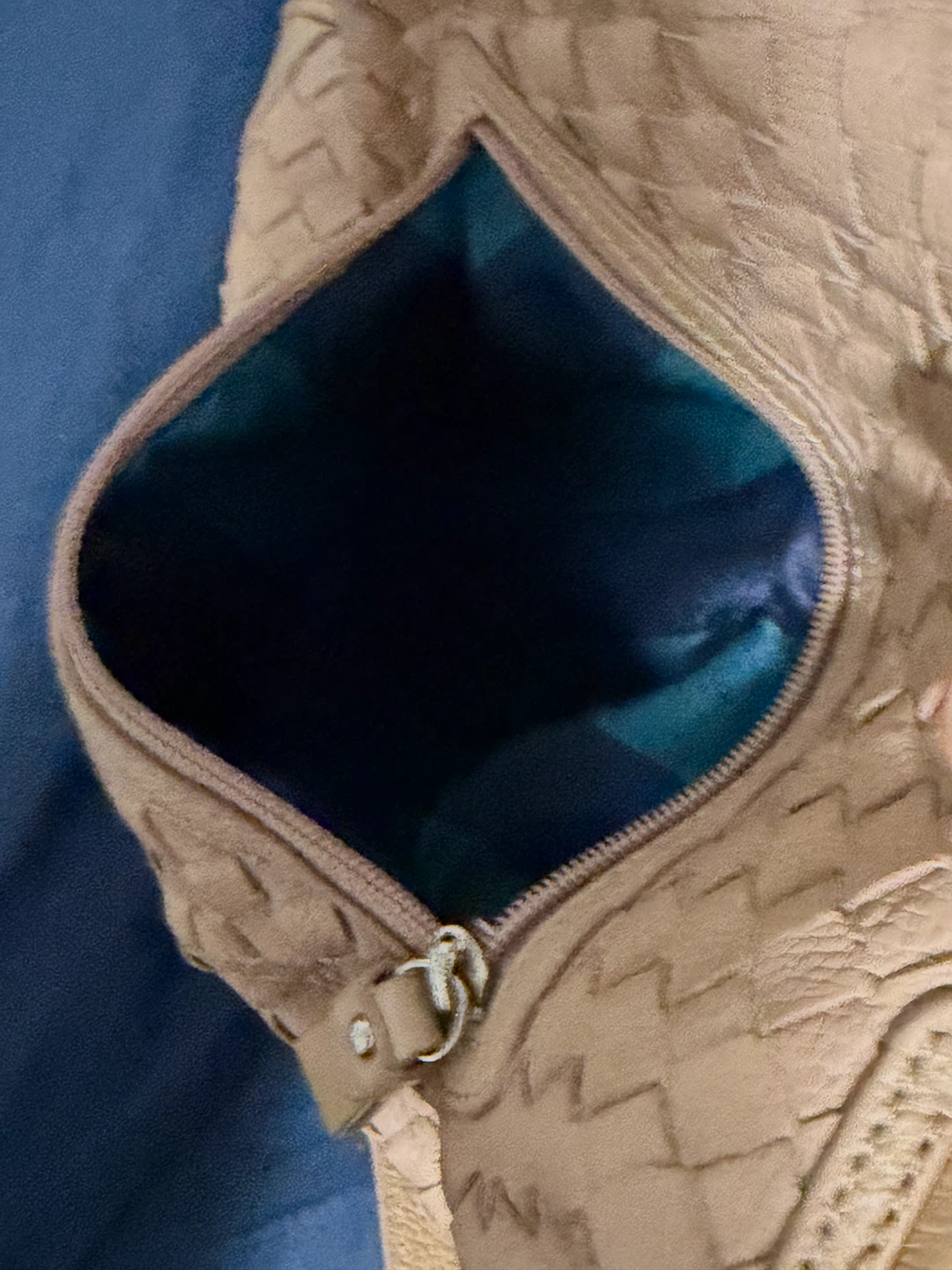 Brera Woven Leather Satchel Purse - photo 4