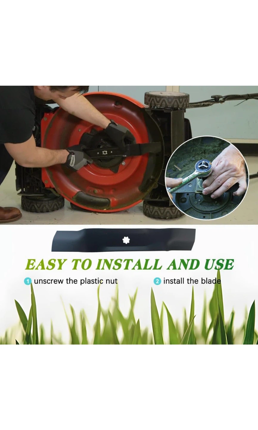 3 Pack Lawn Mower Blades - photo 2