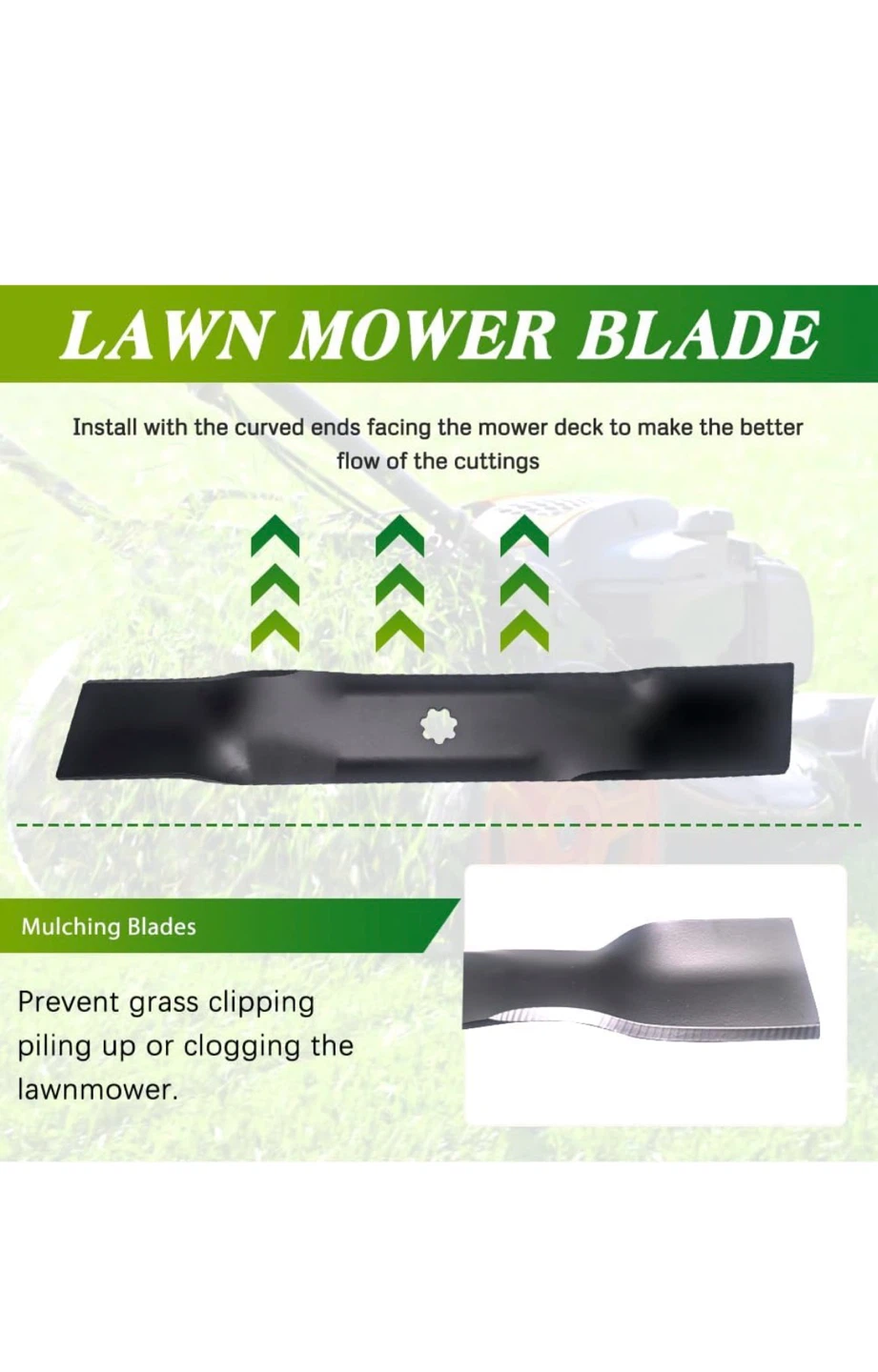 3 Pack Lawn Mower Blades - photo 3