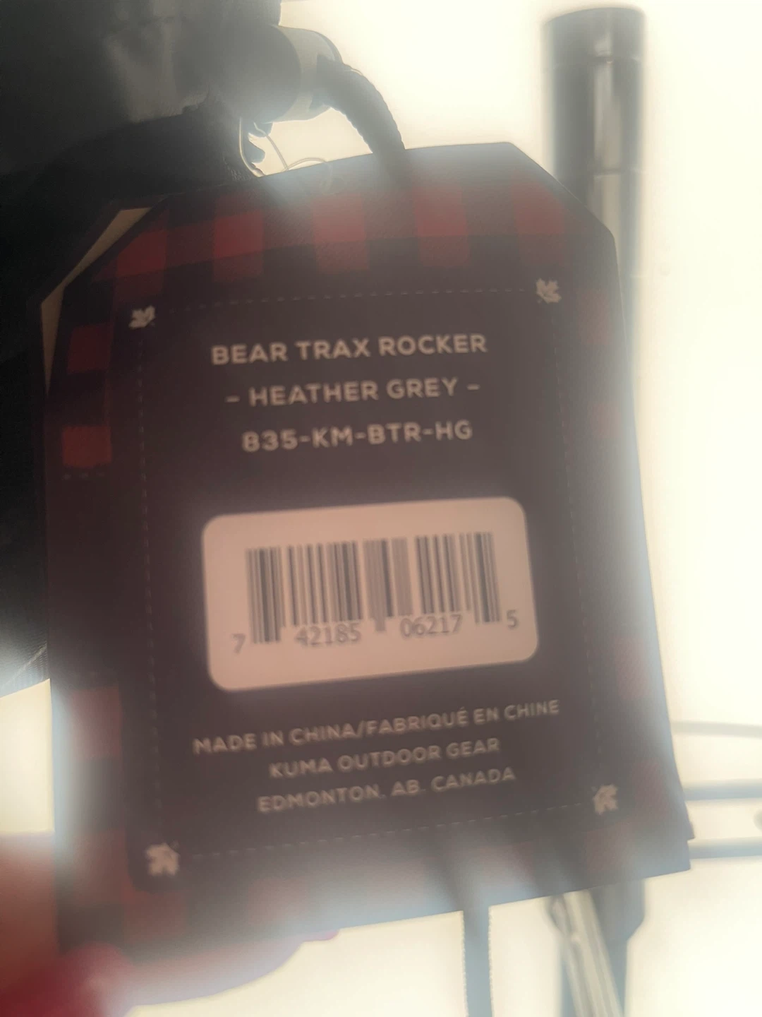 KUMA NEW Outdoor Gear Bear Trax Rocker Chair - Heather Grey - photo 5