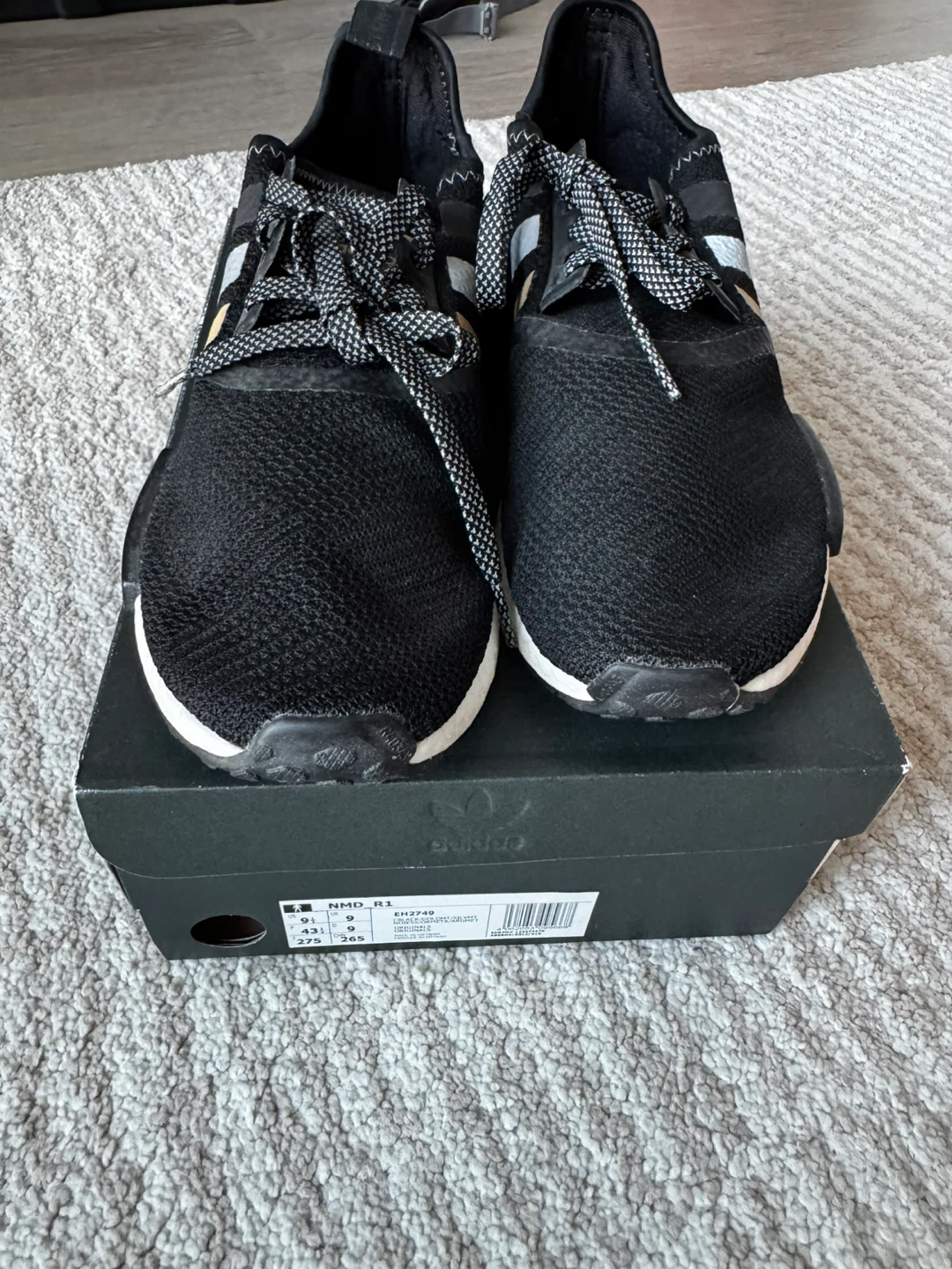 Adidas NMD_R1 Shoes - Black - Size 9.5 - photo 2