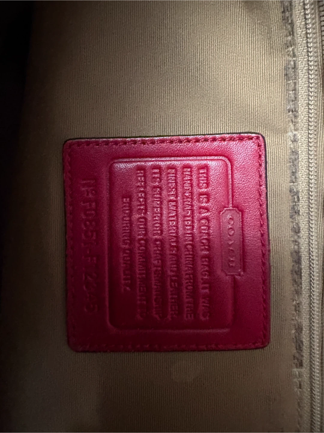 Red Coach Monogram Tote Bag - photo 4