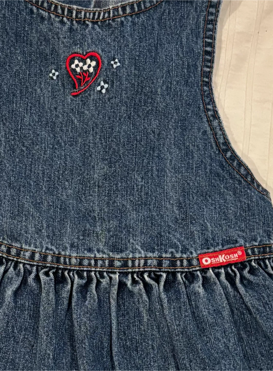 Vintage OshKosh B'gosh Denim Dress Size 4 - photo 2