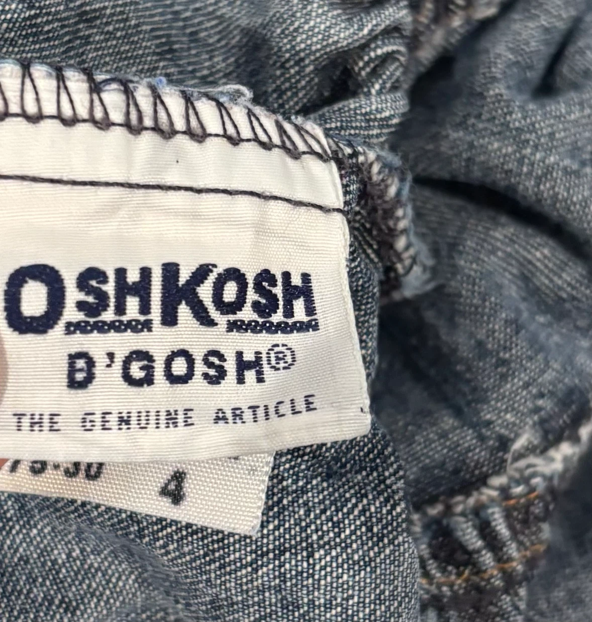 Vintage OshKosh B'gosh Denim Dress Size 4 - photo 5