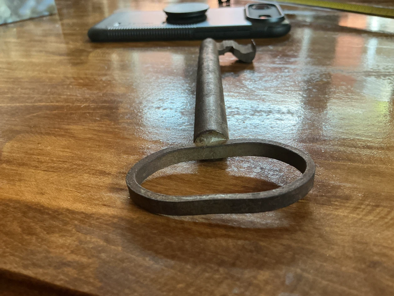Antique Cast Iron Skeleton Large Gate Key ! - photo 5