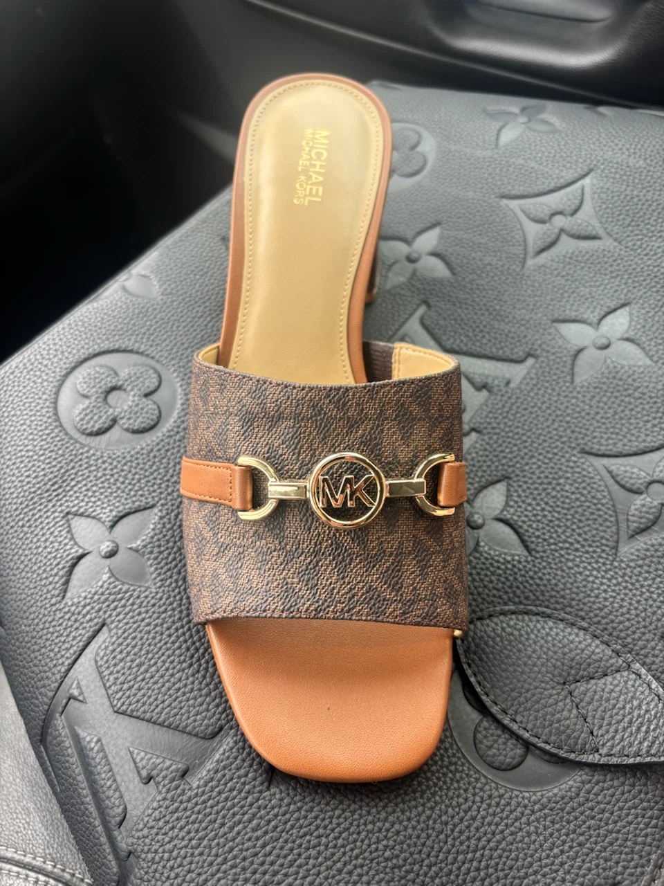 Michael Kors MK Logo Slide Heel Sandals - photo 2