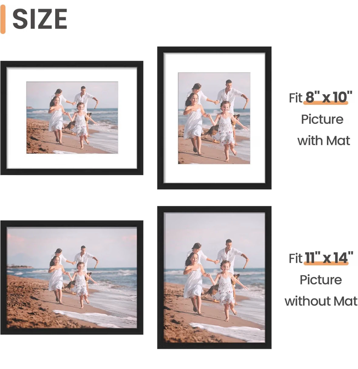 11 x 14 Black Picture Frame - photo 3
