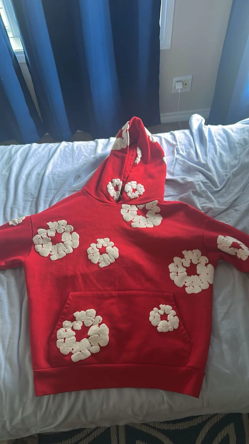 Denim Tears African Diaspora Goods Red Hoodie - photo 2