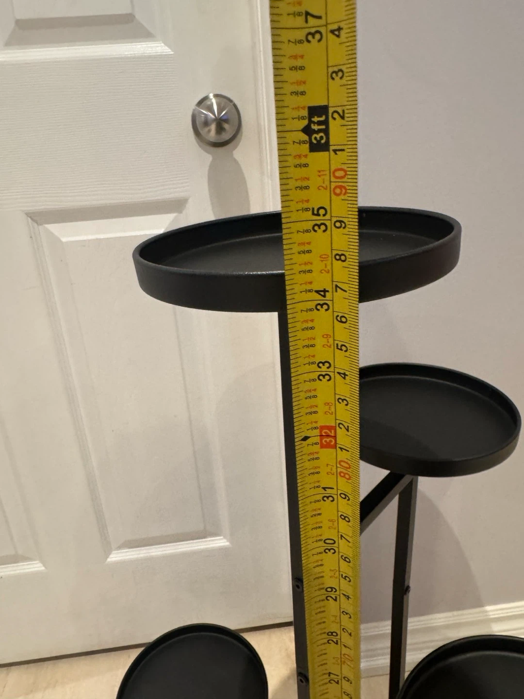 5-Tier Metal Plant Stand with Wood Base - photo 5