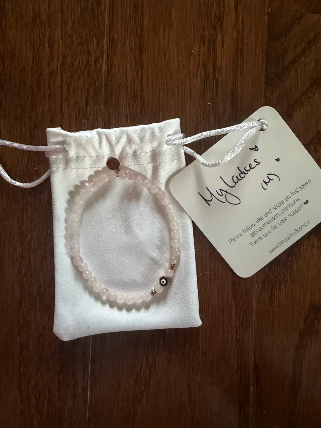 NEW Bryce Hudson Rose Quartz Evil Eye Bracelet - photo 2