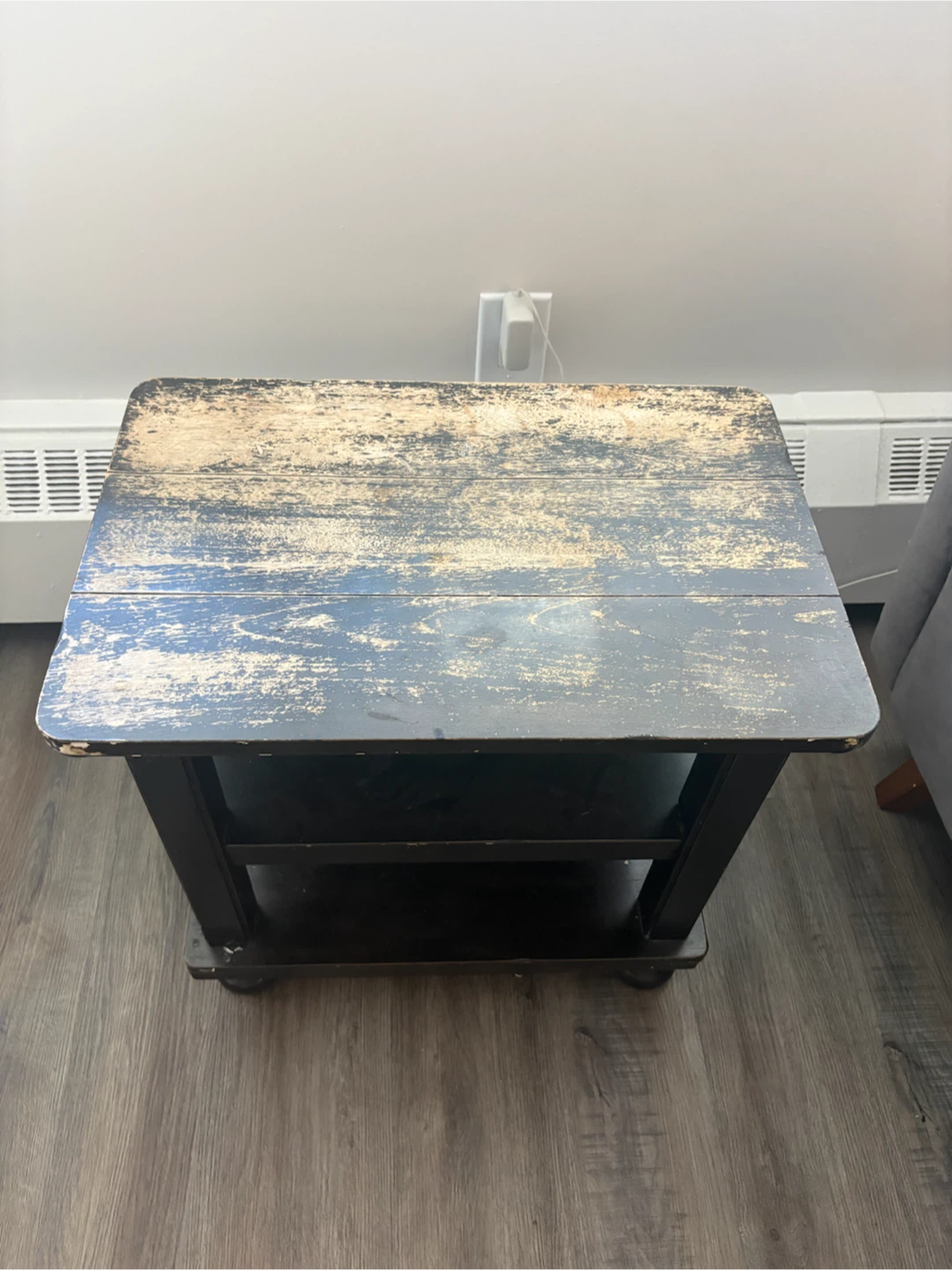 Rustic Distressed End Table